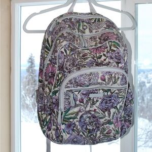 Vera Bradley Purple Paisley Campus Backpack